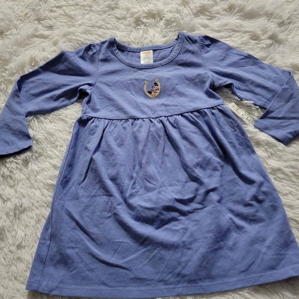 Gymboree Girls Western Skies Long Sleeve Dress